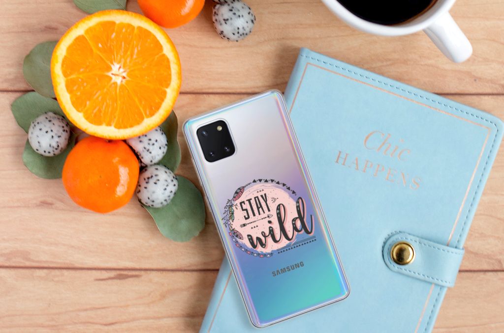 Samsung Galaxy Note 10 Lite Telefoonhoesje met Naam Boho Stay Wild