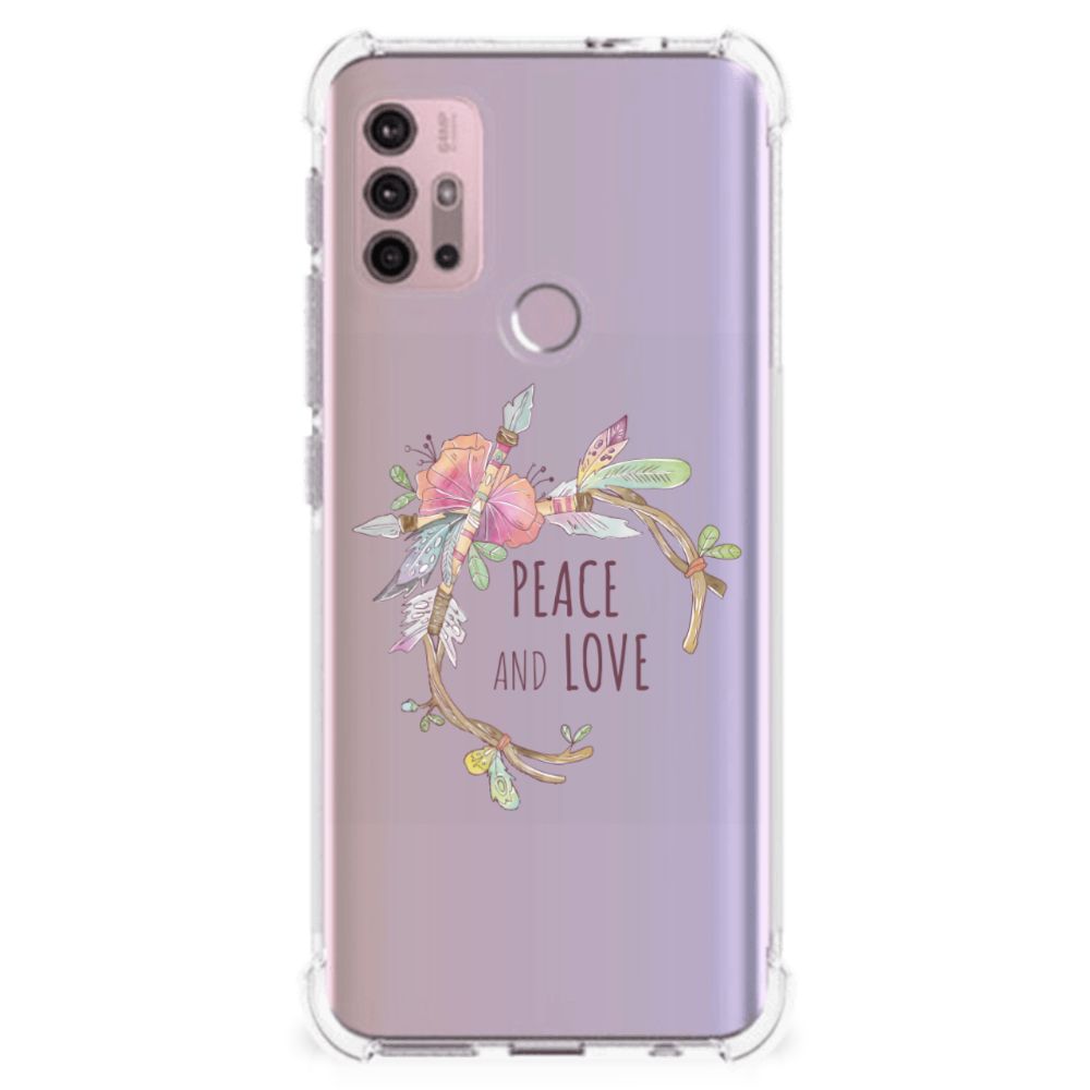 Motorola Moto G30 | G20 | G10 Stevig Bumper Hoesje Boho Text