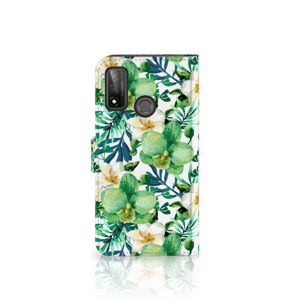 Huawei P Smart 2020 Hoesje Orchidee Groen