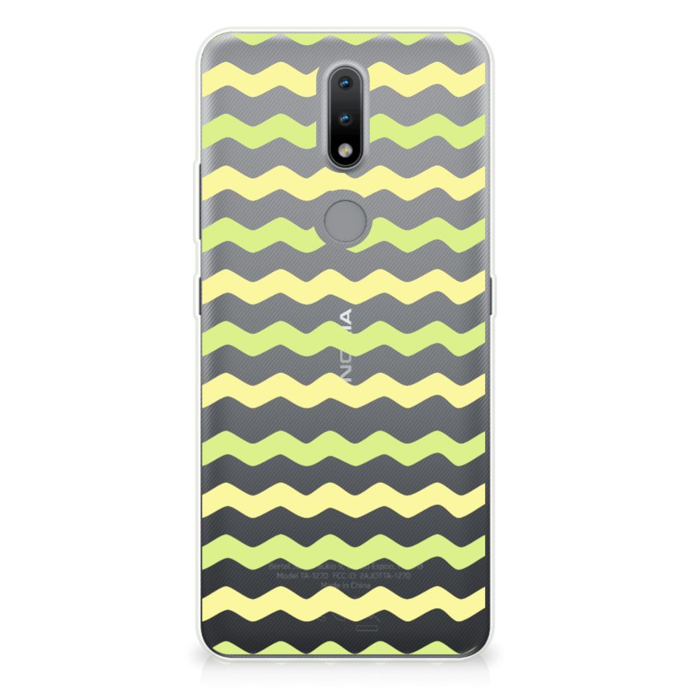 Nokia 2.4 TPU bumper Waves Yellow