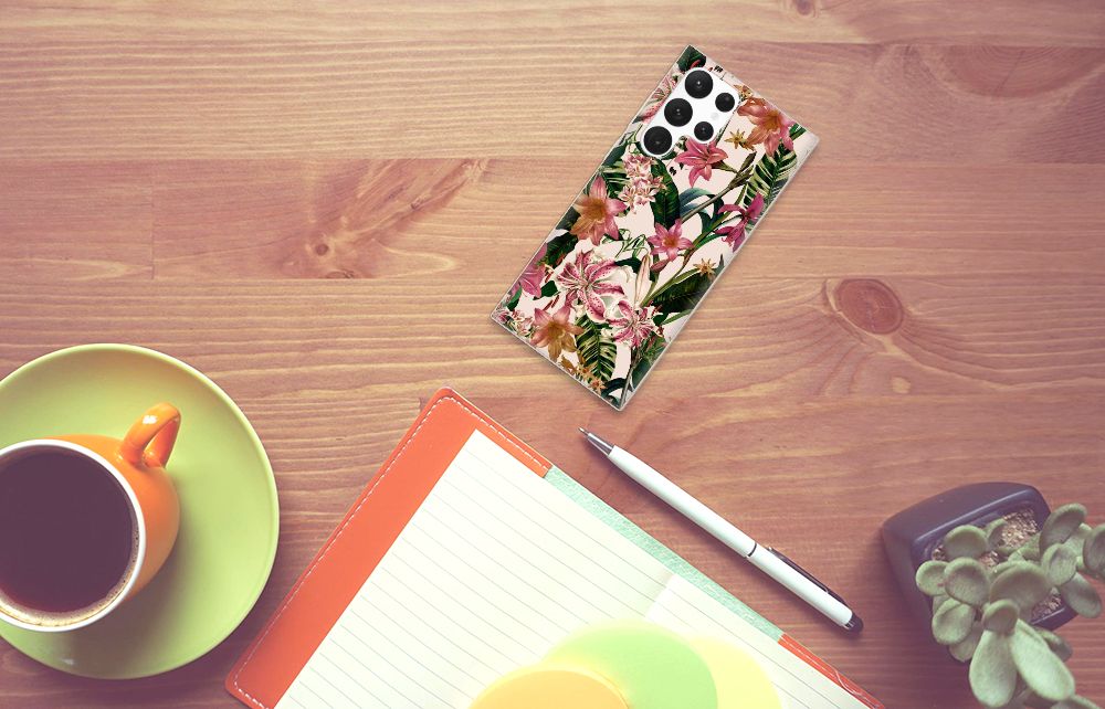 Samsung Galaxy S22 Ultra TPU Case Flowers B2C Telecom