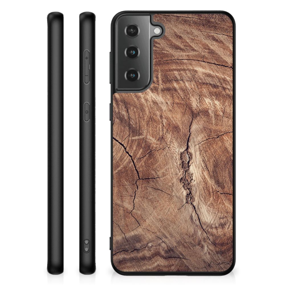 Samsung Galaxy S21 Plus Houten Print Telefoonhoesje Tree Trunk B2C Telecom