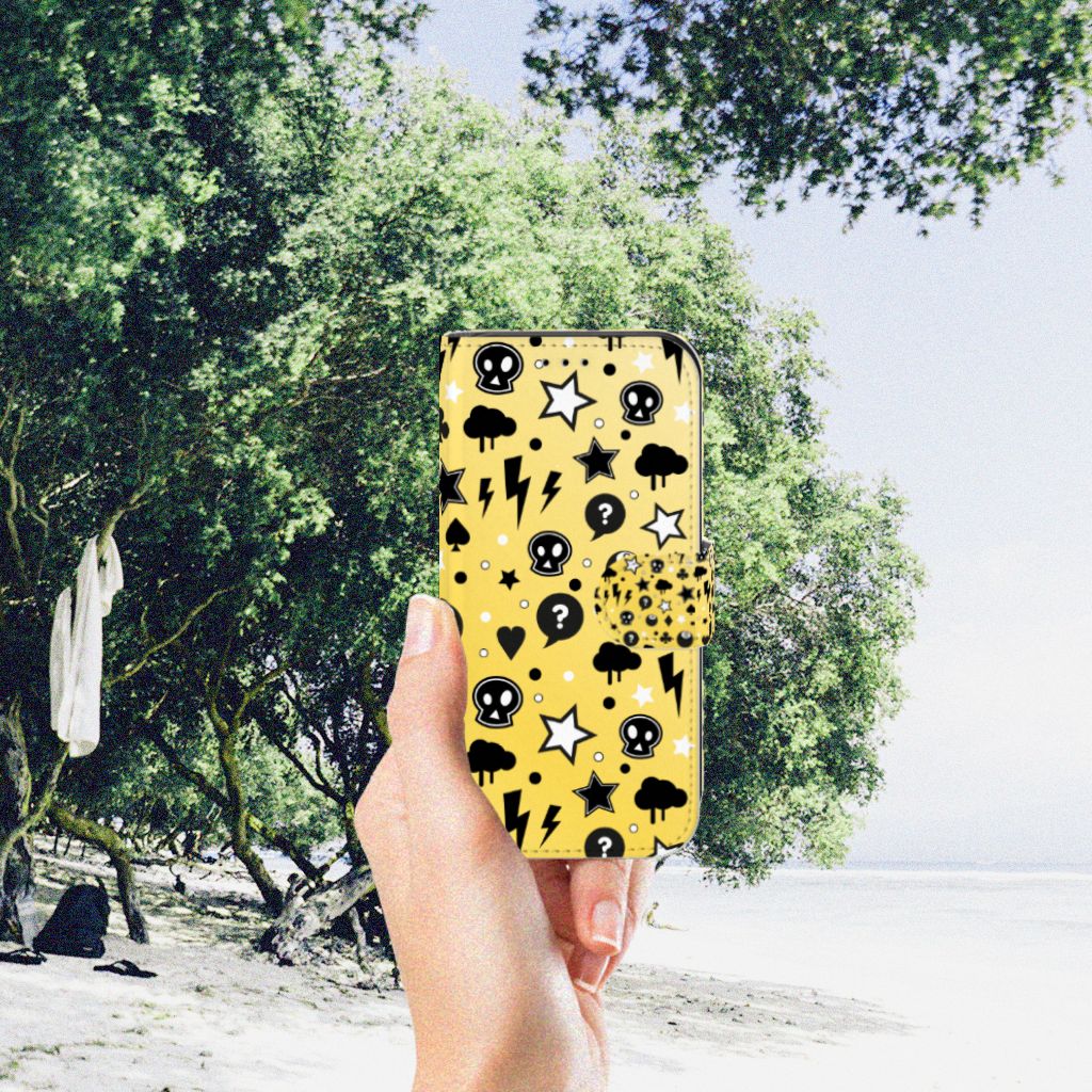 Telefoonhoesje met Naam Apple iPhone 11 Pro Punk Geel