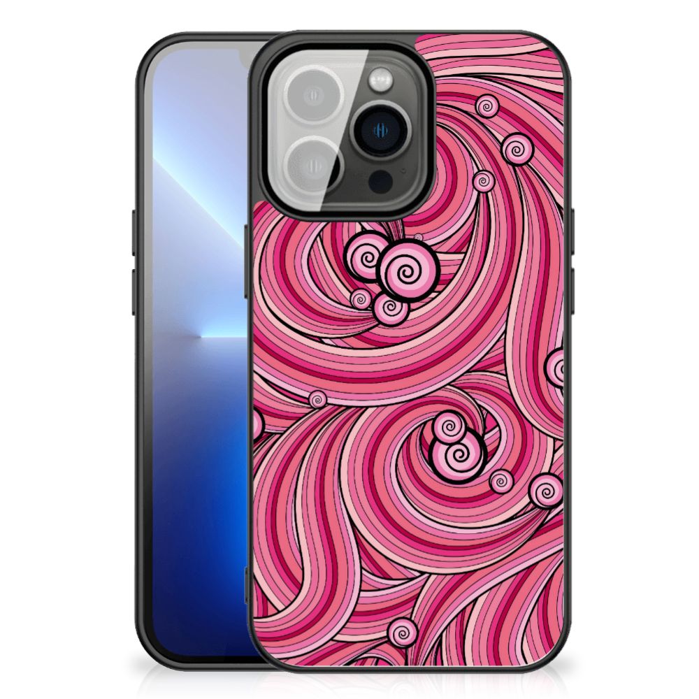 iPhone 13 Pro Max Leuk Telefoonhoesje Swirl Pink B2C Telecom