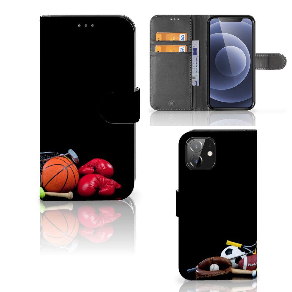 iPhone 12 | 12 Pro (6.1") Wallet Case met Pasjes Sports