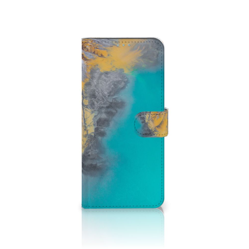 Nokia 3.4 Bookcase Marble Blue Gold