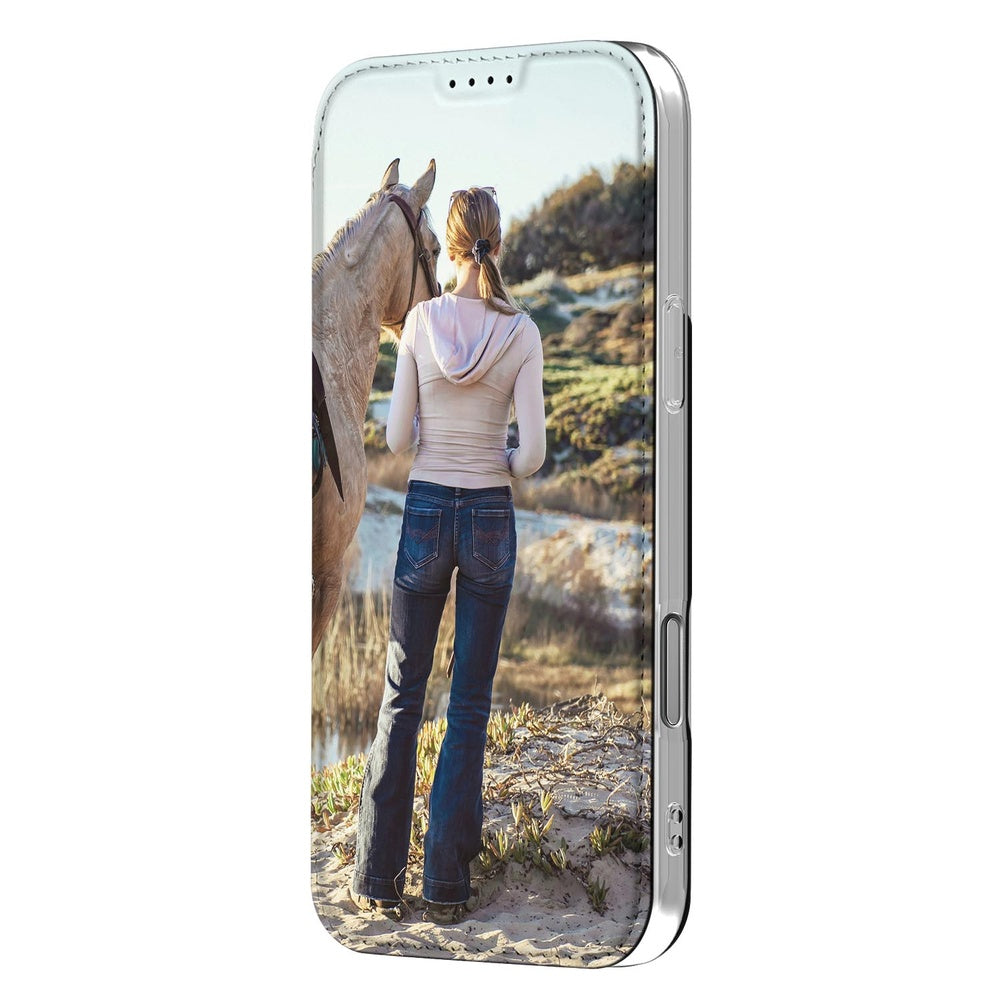 iPhone 17 Pro Max Slim Stand Case Hoesje Maken met Foto Compact Uniek zijaanzicht