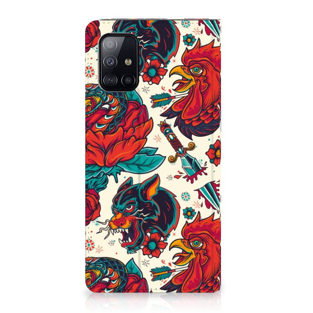 Stand Case voor Samsung Galaxy A71 Old Skool - B2C Telecom