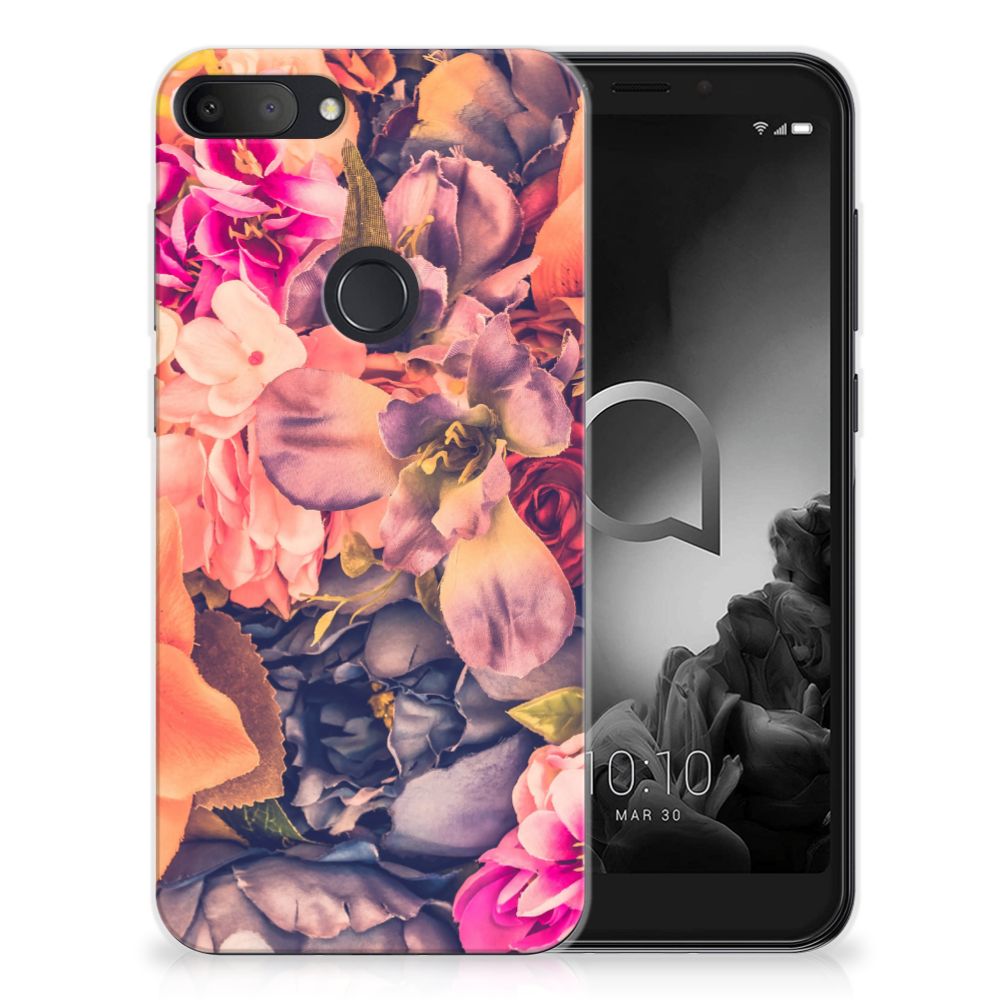 Alcatel 1S (2019) TPU Case Bosje Bloemen