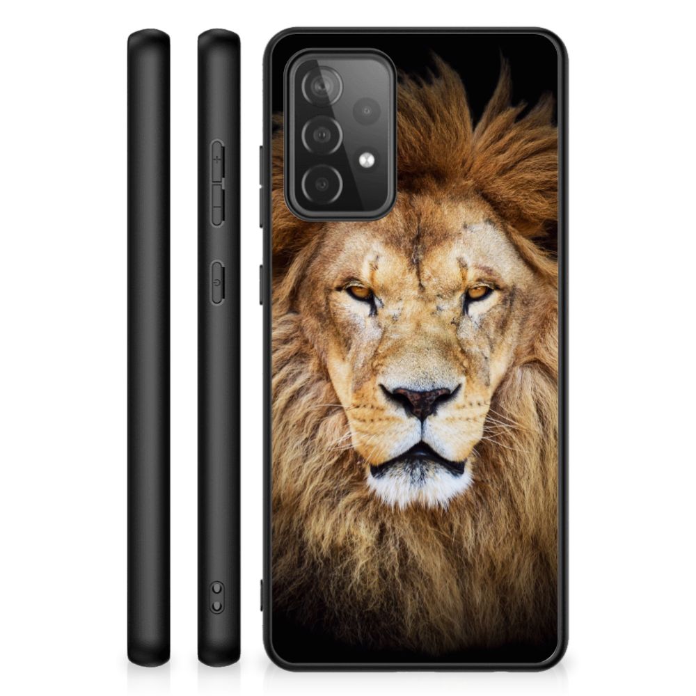 Samsung Galaxy A72 (5G/4G) Dierenprint Telefoonhoesje Leeuw