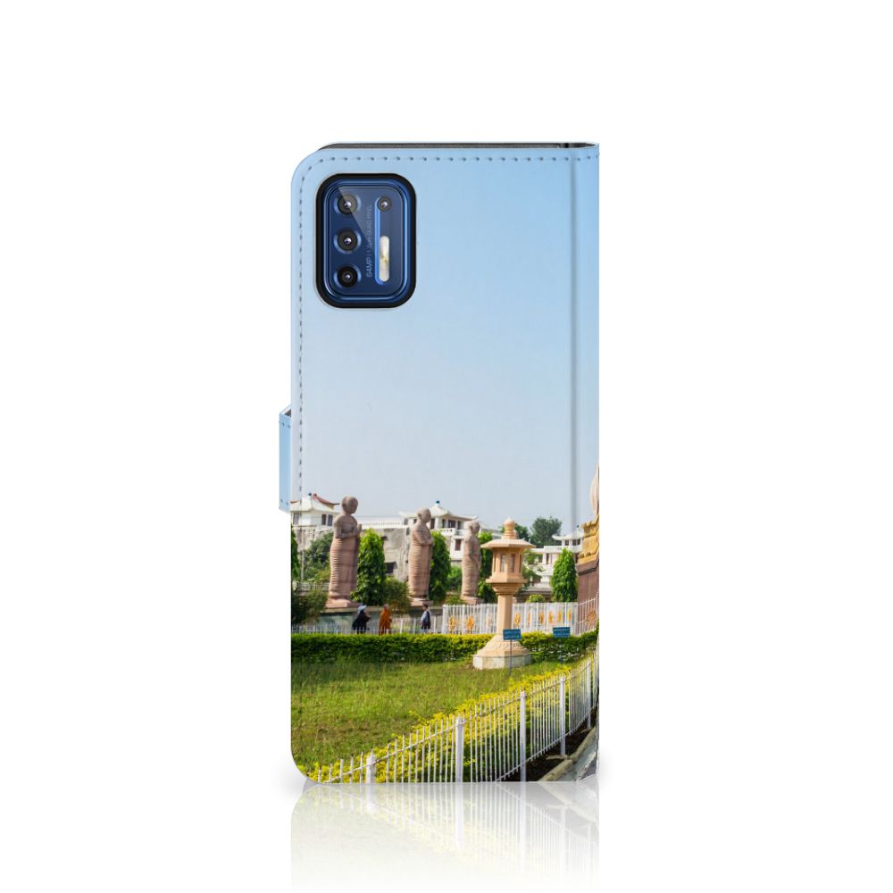 Motorola Moto G9 Plus Flip Cover Boeddha