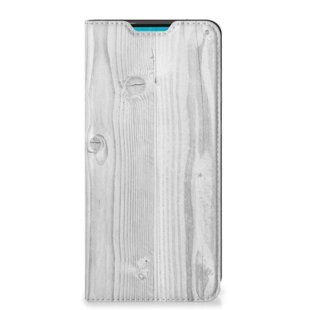 Samsung Galaxy A73 Book Wallet Case White Wood - B2C Telecom