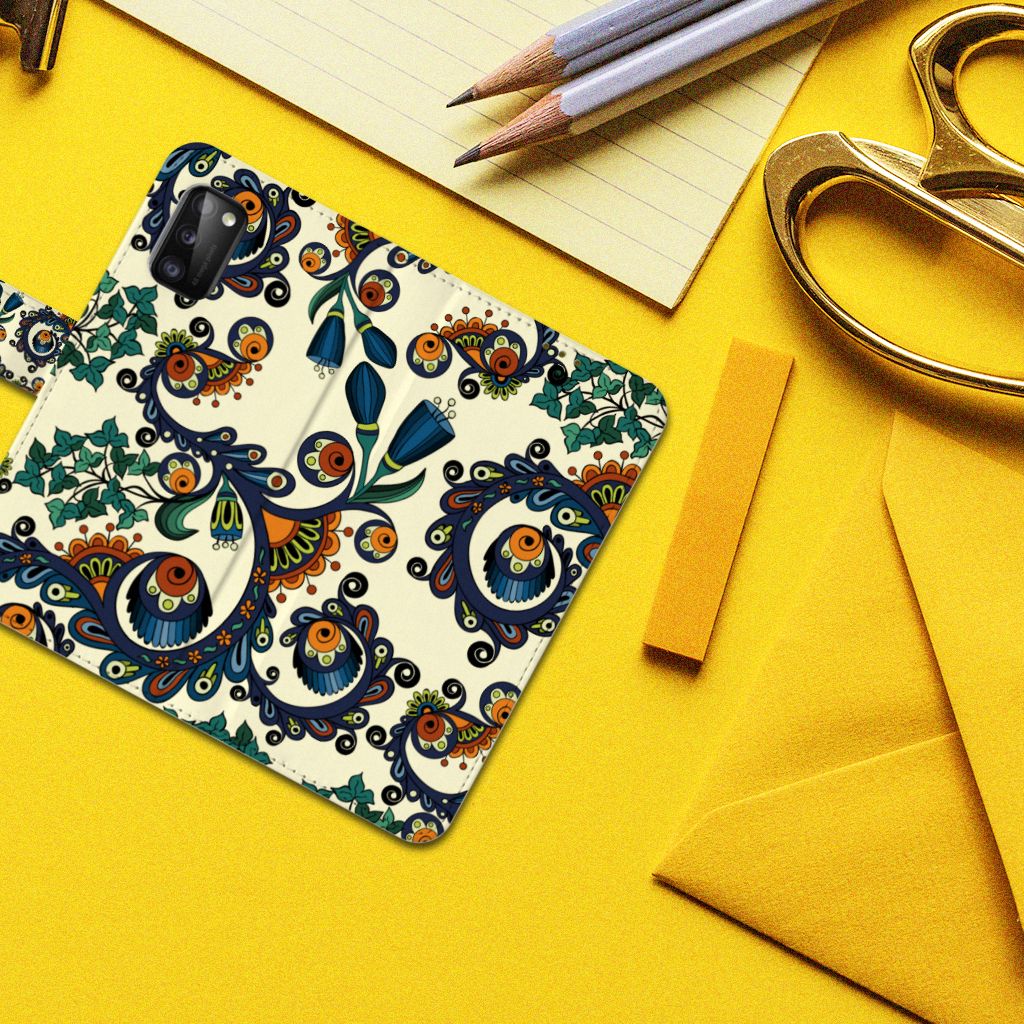 Wallet Case Samsung Galaxy A41 Barok Flower