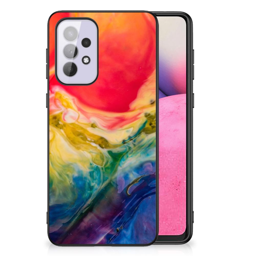 Kleurrijke Telefoonhoesje Samsung Galaxy A33 5G Watercolor Dark B2C Telecom
