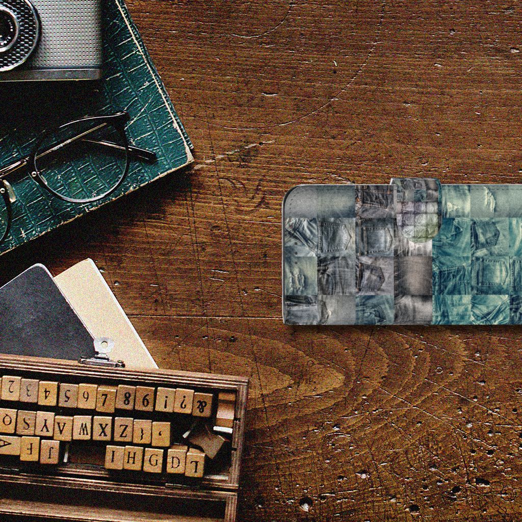 Wallet Case met Pasjes Samsung Galaxy Xcover 5 Spijkerbroeken