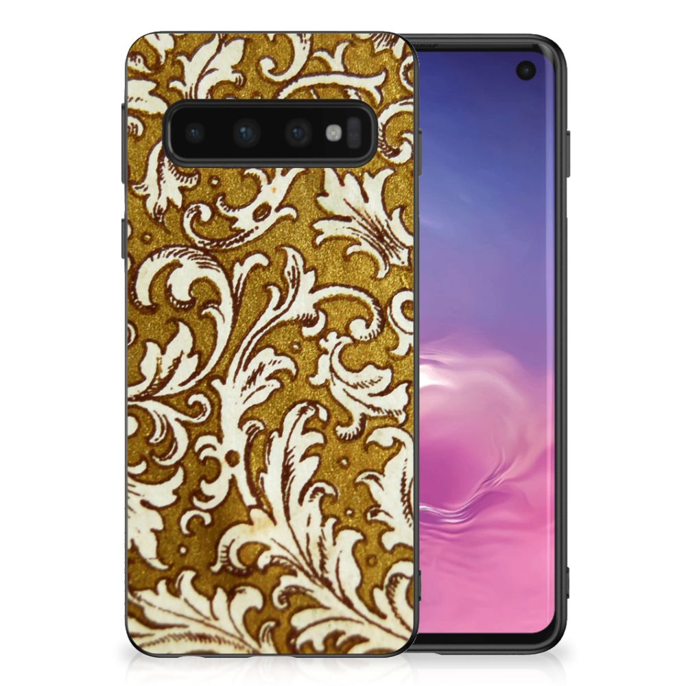 Hoesje TPU Samsung Galaxy S10 Barok Goud B2C Telecom