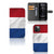 Apple iPhone 12 Pro Max Bookstyle Case Nederlandse Vlag met pasjes en artistiek ontwerp.