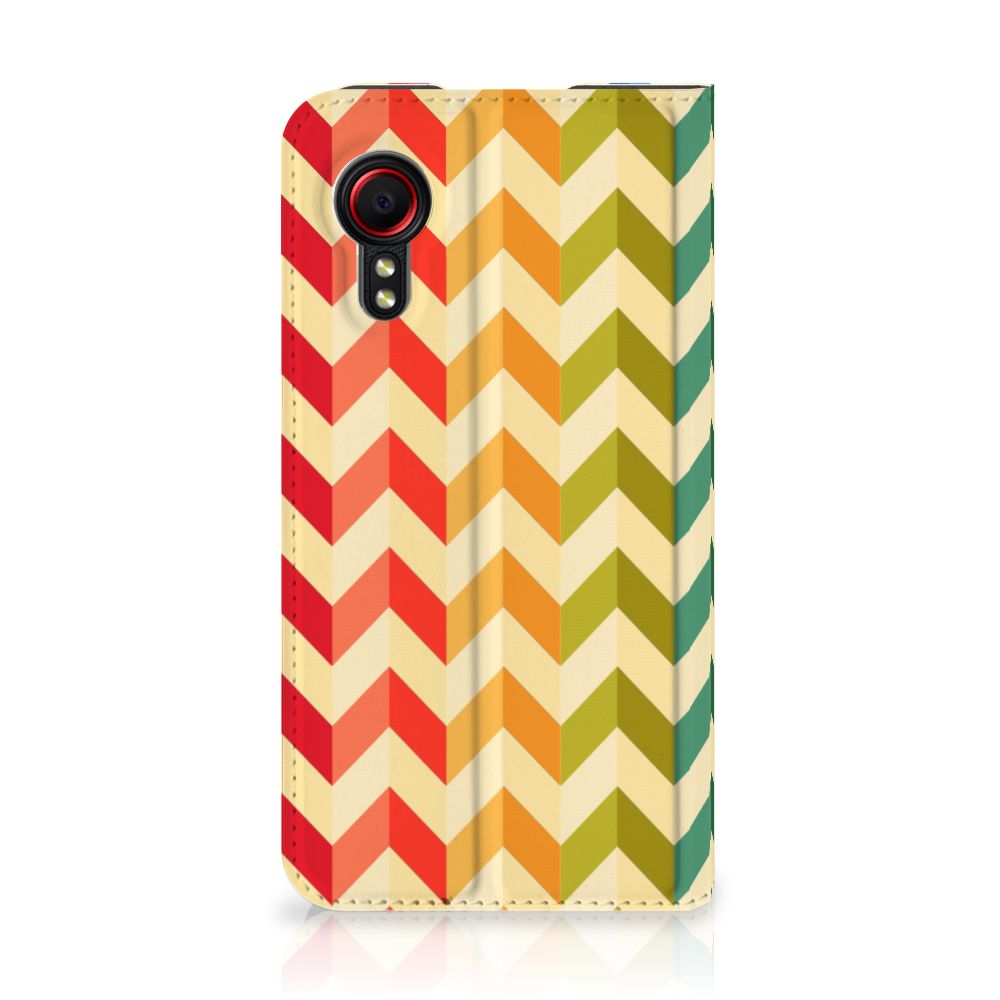 Samsung Galaxy Xcover 5 Hoesje met Magneet Zigzag Multi Color - B2C Telecom
