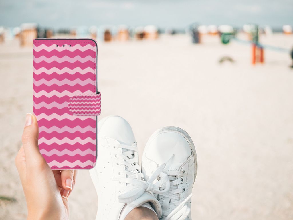 Xiaomi Redmi 8A Telefoon Hoesje Waves Pink