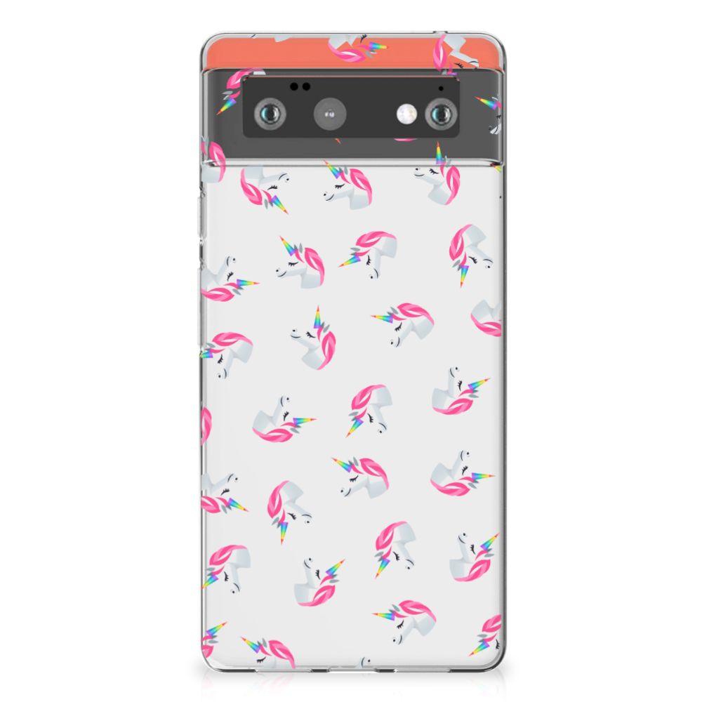 TPU bumper voor Google Pixel 6 Unicorns
