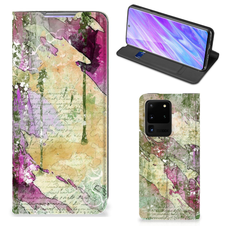 Bookcase Samsung Galaxy S20 Ultra Letter Painting - B2C Telecom