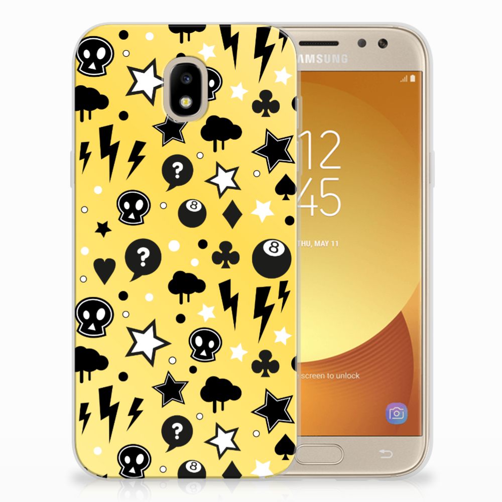 Silicone Back Case Samsung Galaxy J5 2017 Punk Geel