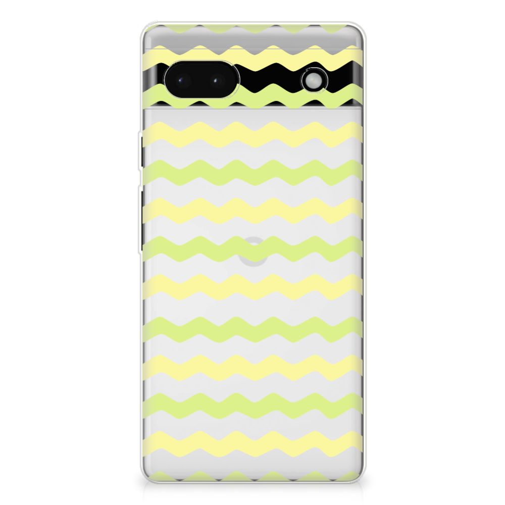 Google Pixel 6A TPU bumper Waves Yellow B2C Telecom