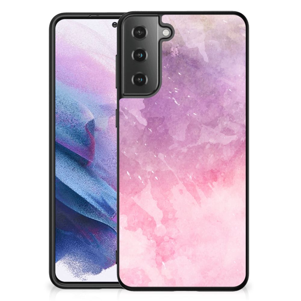 Kleurrijke Telefoonhoesje Samsung Galaxy S21 Plus Pink Purple Paint