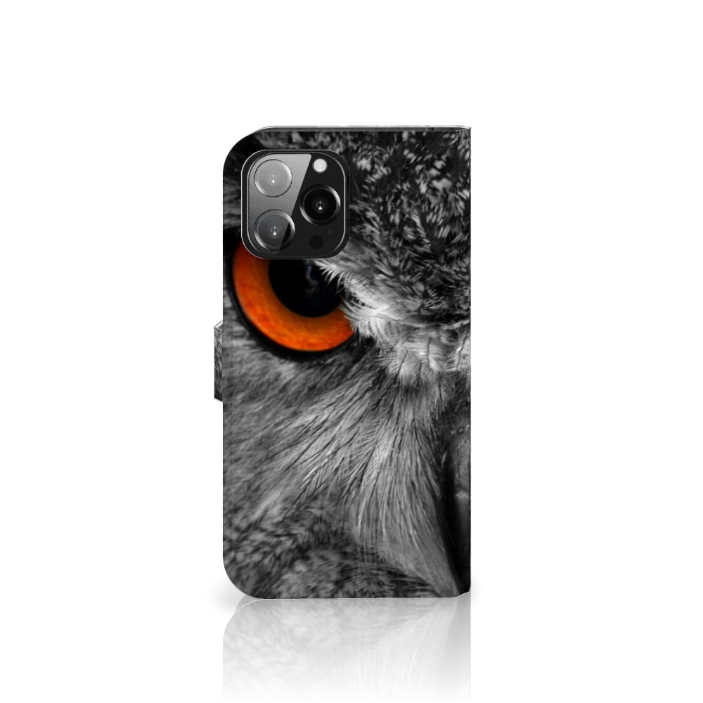 iPhone 13 Pro Max Telefoonhoesje met Pasjes Uil