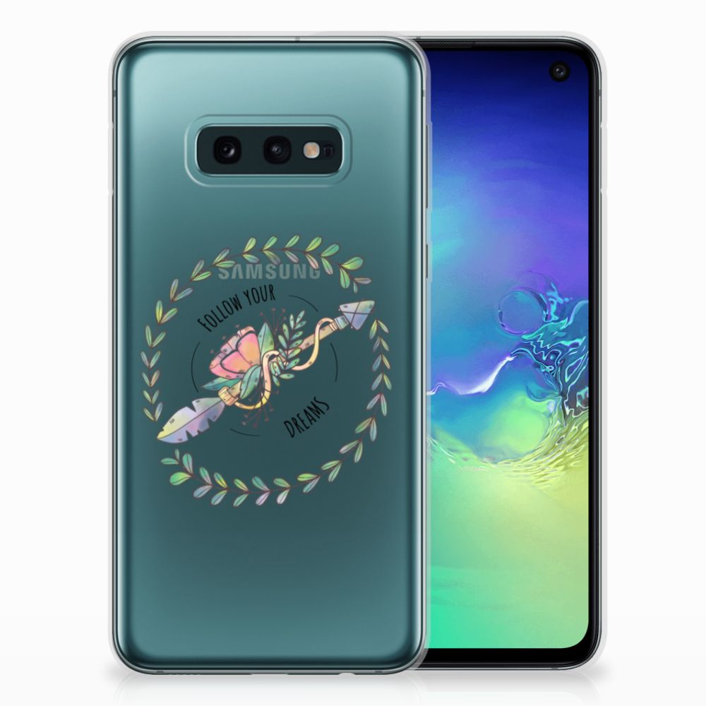 Samsung Galaxy S10e Telefoonhoesje met Naam Boho Dreams