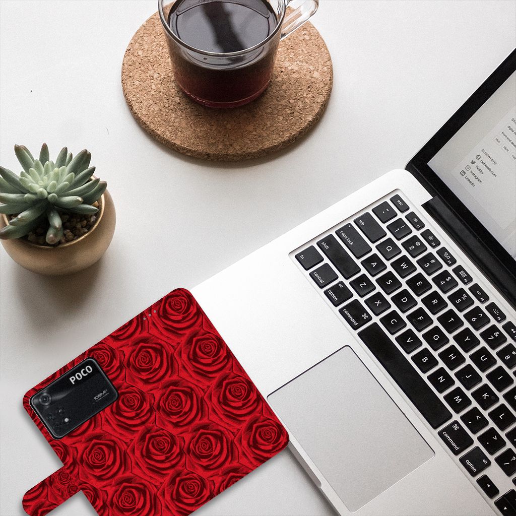 Xiaomi Poco X4 Pro 5G Hoesje Red Roses