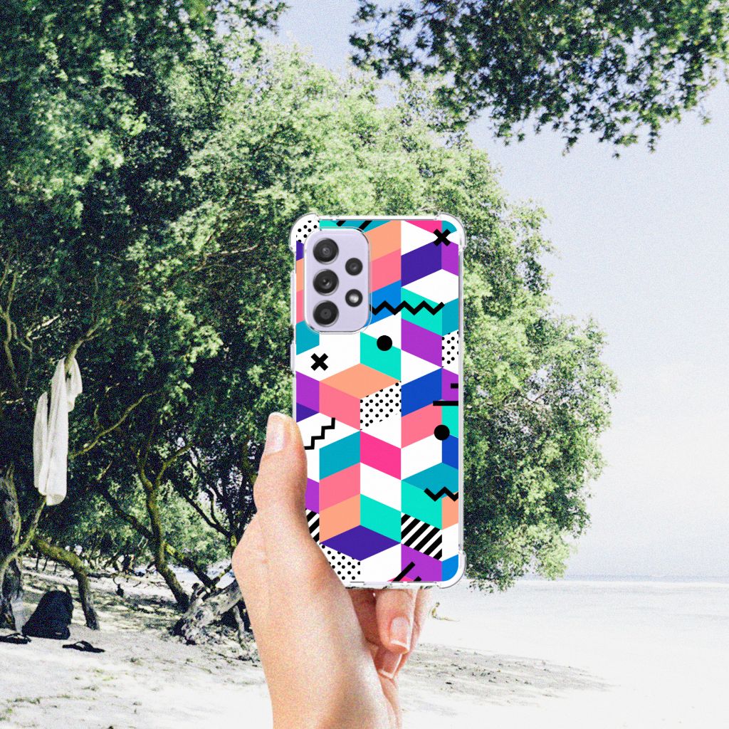 Samsung Galaxy A33 Shockproof Case Blokken Kleurrijk B2C Telecom