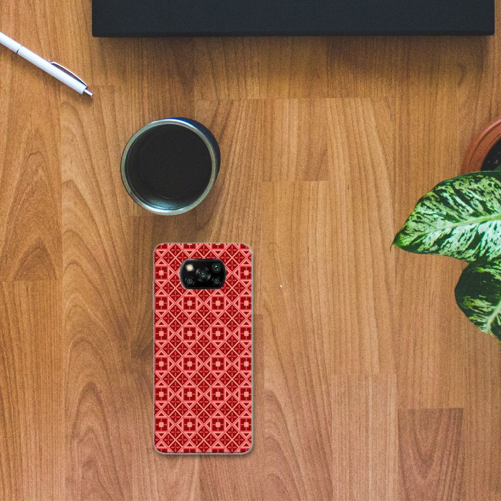 Xiaomi Poco X3 | Poco X3 Pro TPU bumper Batik Rood