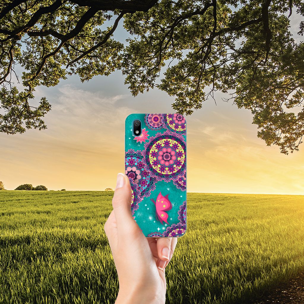 Huawei Y5 (2019) Hoesje maken Cirkels en Vlinders