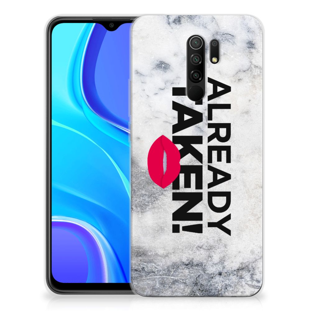 Xiaomi Redmi 9 Siliconen hoesje met naam Already Taken White