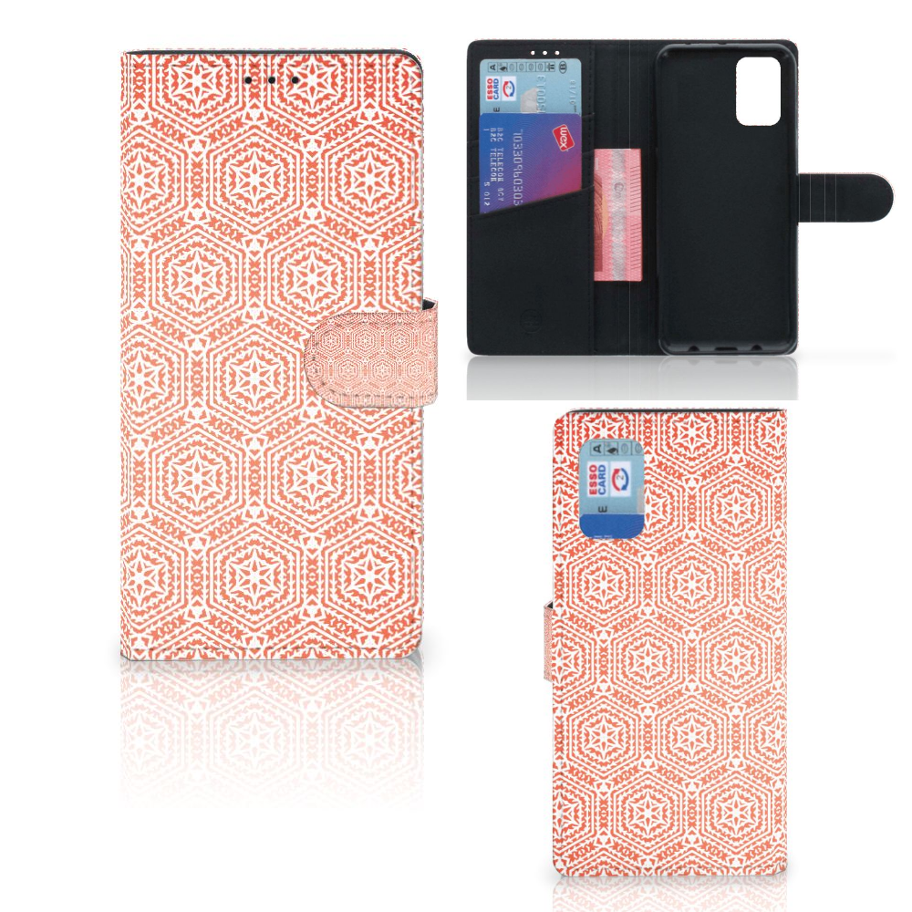 Samsung Galaxy A02s | M02s Telefoon Hoesje Pattern Orange