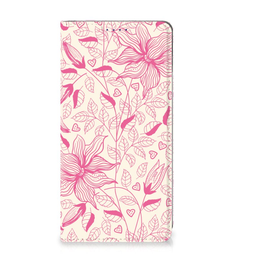 Samsung Galaxy S10 Smart Cover Pink Flowers