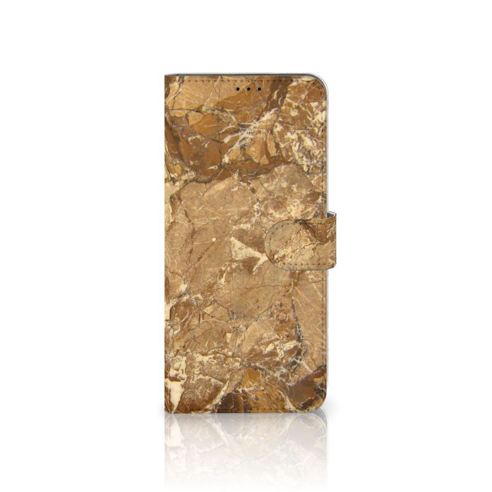 Motorola Edge 20 Pro Bookcase Marmer Creme met luxe marmer design en bescherming voor je smartphone.