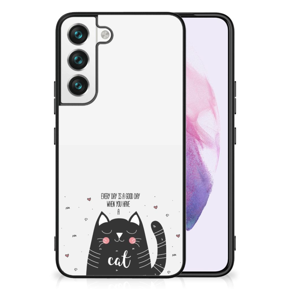 Samsung Galaxy S22 Hoesje Cat Good Day