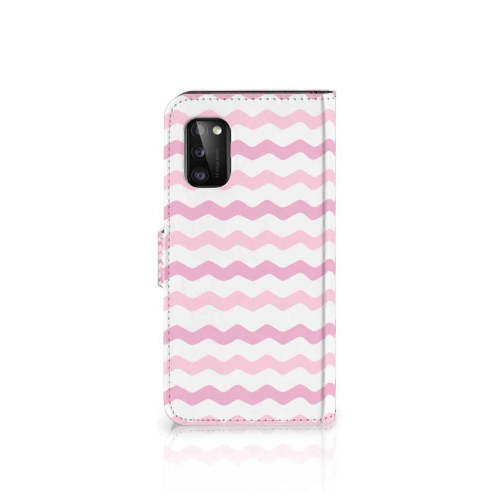 Samsung Galaxy A41 Telefoon Hoesje Waves Roze