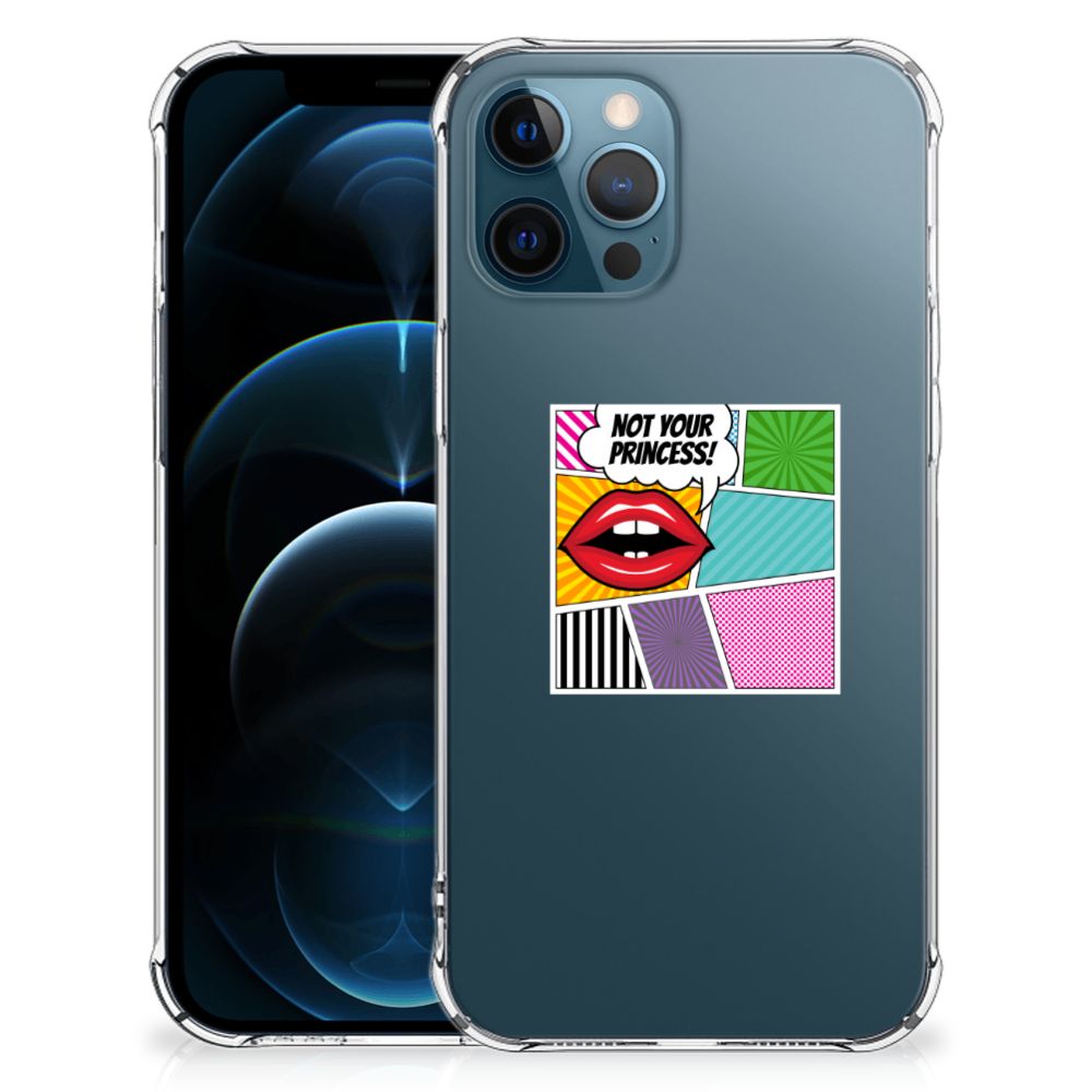 iPhone 12 | 12 Pro Anti Shock Bumper Case Popart Princess