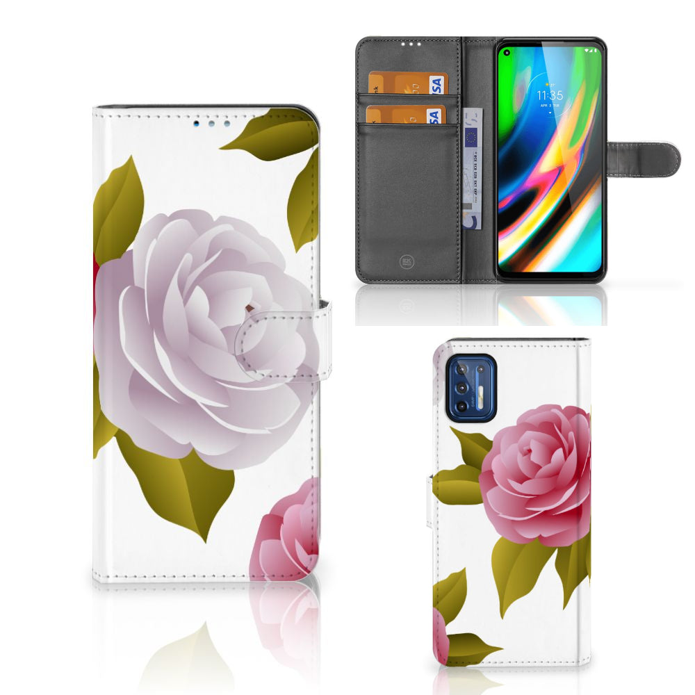 Motorola Moto G9 Plus Hoesje Roses