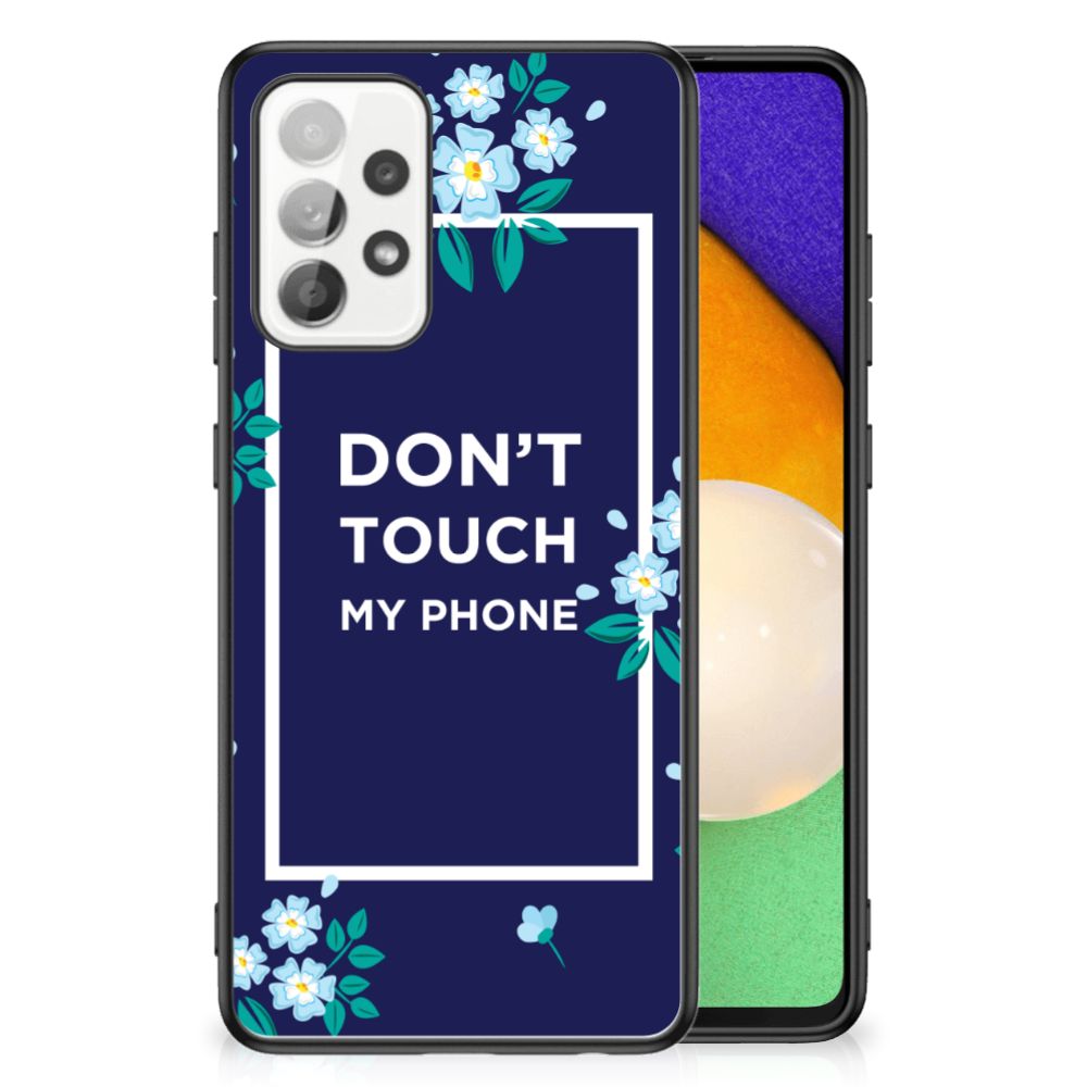 Samsung Galaxy A52 | A52s (5G/4G) Telefoon Hoesje Flowers Blue DTMP