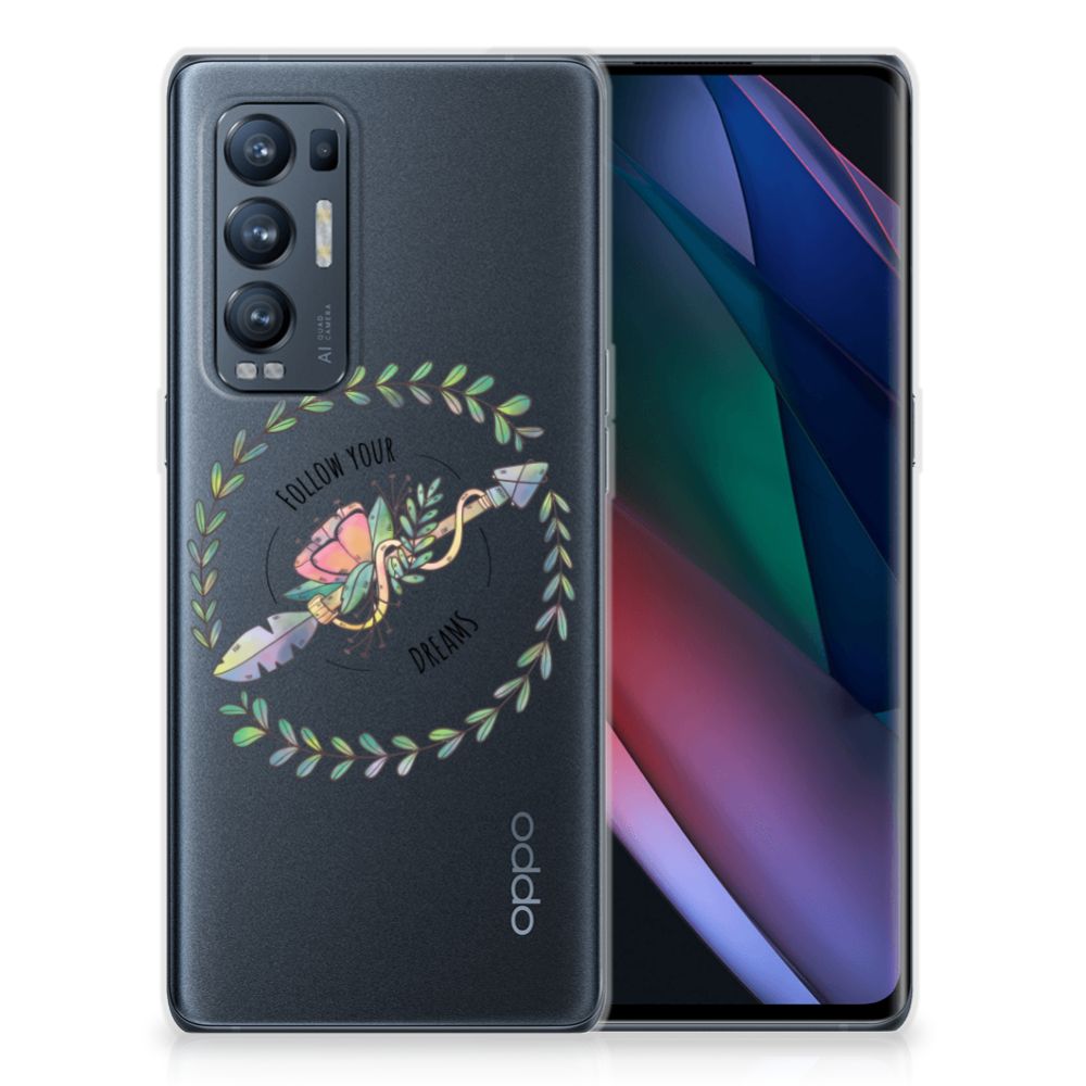 OPPO Find X3 Neo Telefoonhoesje met Naam Boho Dreams B2C Telecom