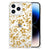 iPhone 14 Pro Case Gouden Bloemen