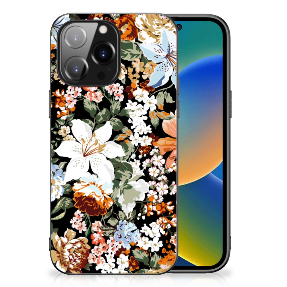 Bloemen Hoesje voor iPhone 14 Pro Max Dark Flowers B2C Telecom