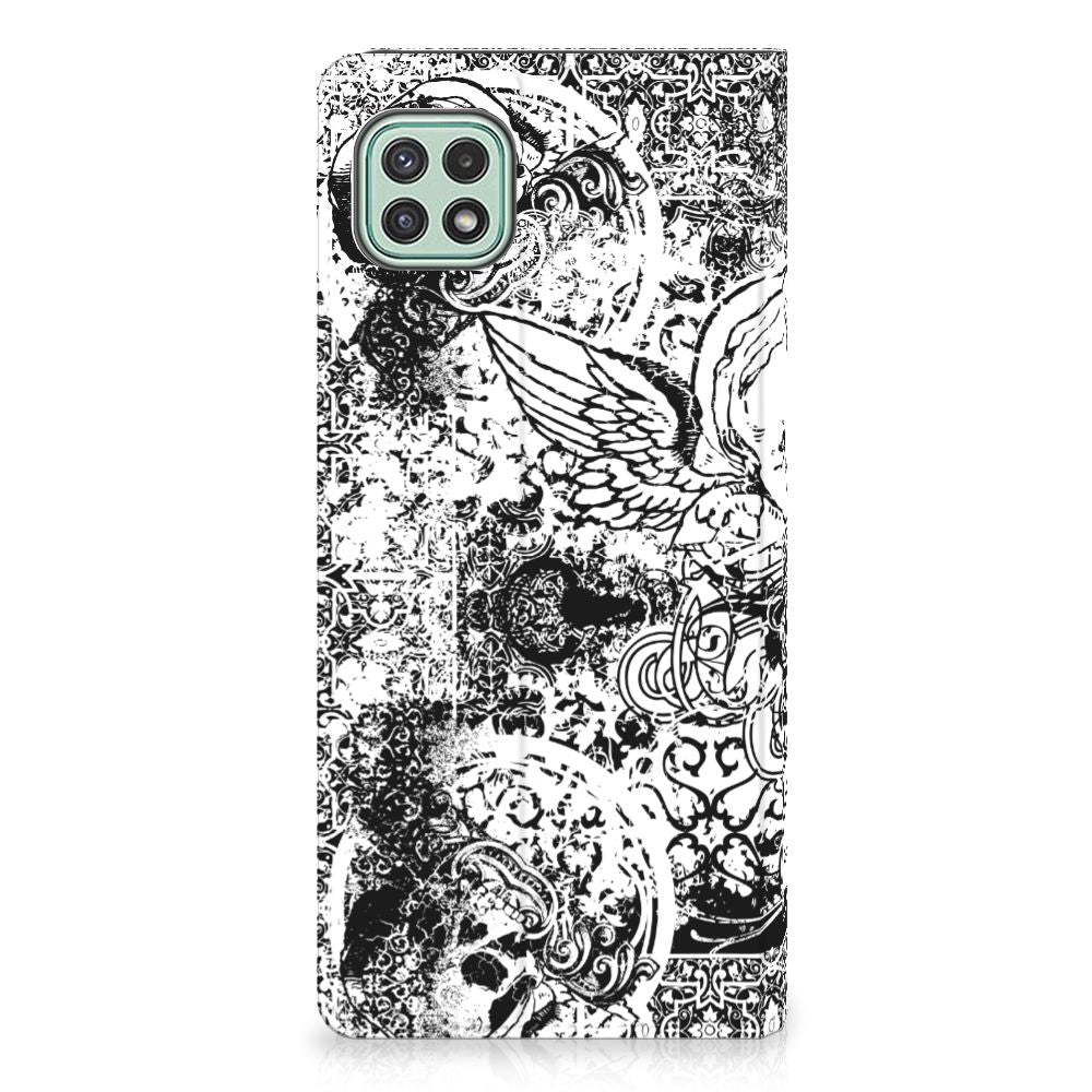Mobiel BookCase Samsung Galaxy A22 5G Skulls Angel - B2C Telecom