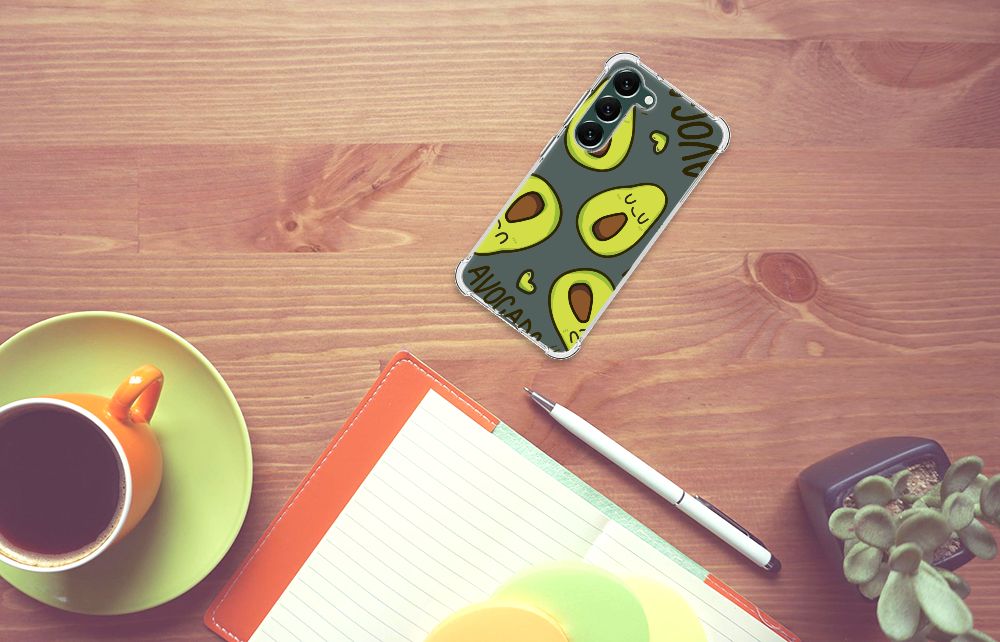 Samsung Galaxy S23 Plus Stevig Bumper Hoesje Avocado Singing B2C Telecom