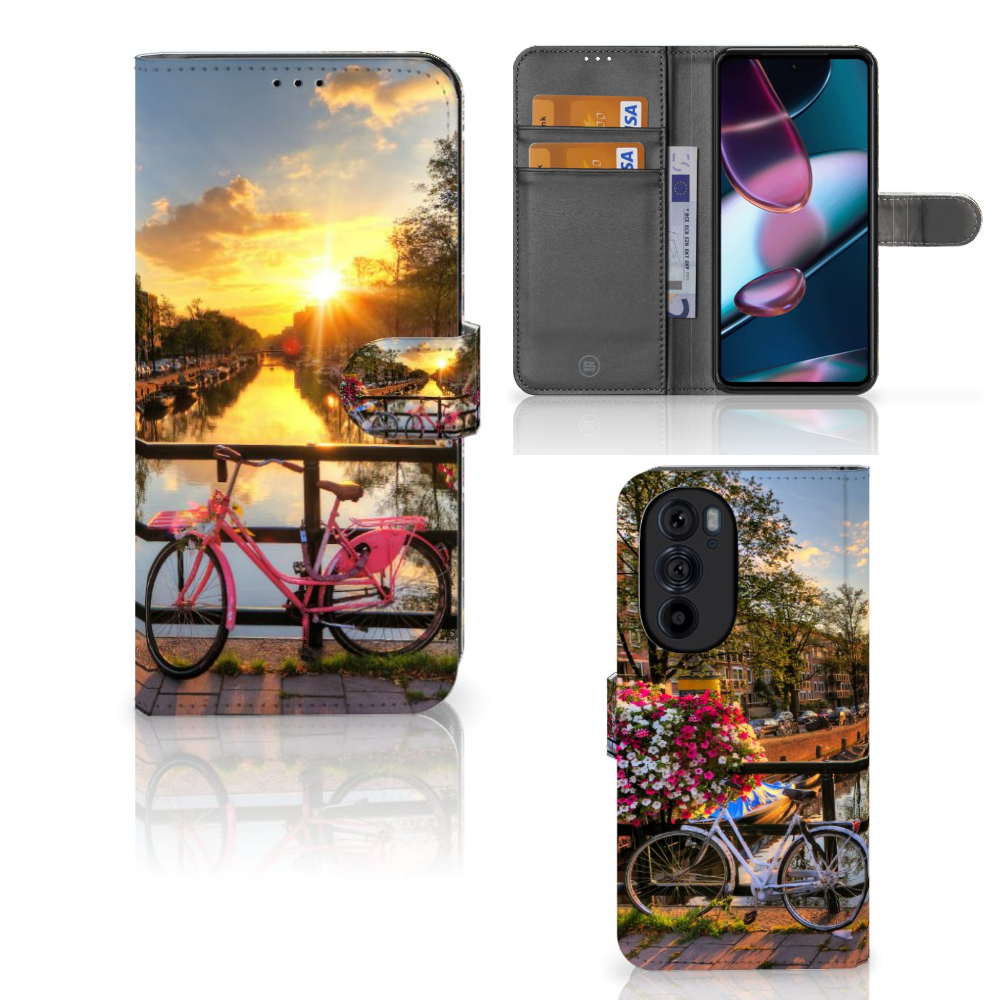 Motorola Edge 30 Pro Flip Cover Amsterdamse Grachten