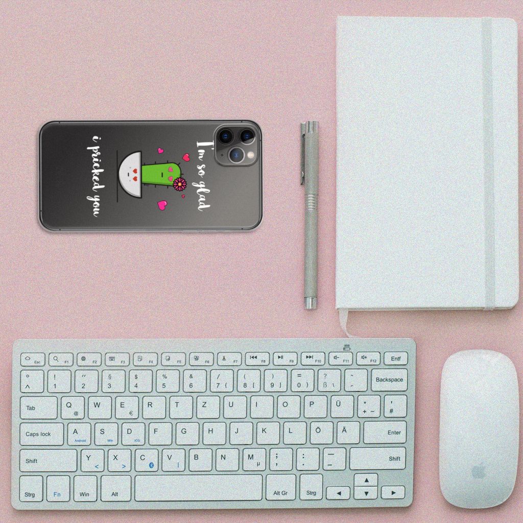 Apple iPhone 11 Pro Max Telefoonhoesje met Naam Cactus Glad